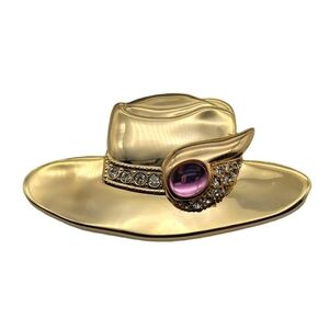 Vintage Hat brooch, marked